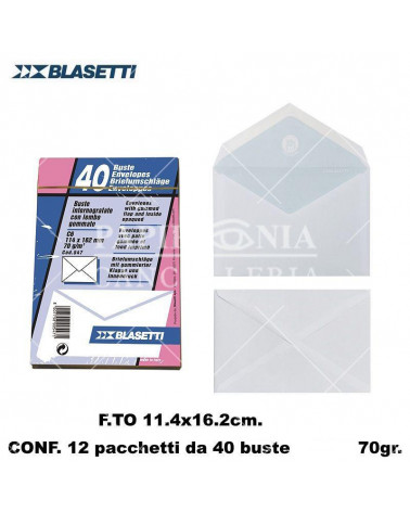 BLASETTI BUSTE 11,4x16,2 40pz.  547 LETTERA POSTALI [12CF]