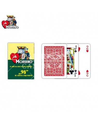 MODIANO CARTE POKER GIOCO-ROSSE