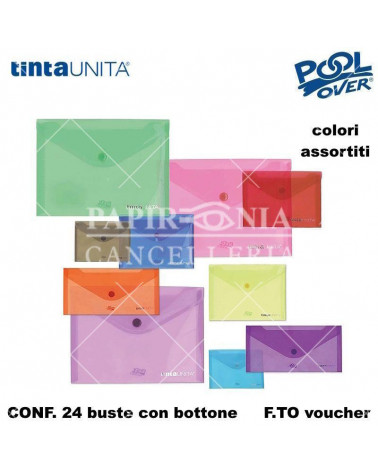 TINTA UNITA BUSTE BOTTONE VOUCHER 11X22 97931 [24PZ]