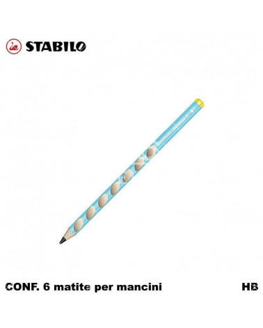 STABILO MATITA EASY GRAPH PER MANCINI BLU [6PZ]