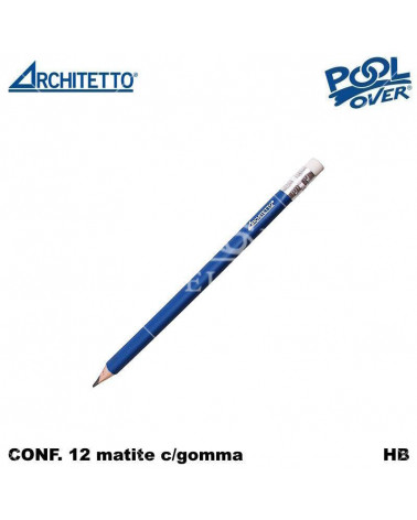 ARCHITETTO MATITA TRIANGOLARE JUMBO CON GOMMA HB 49584 [12PZ]