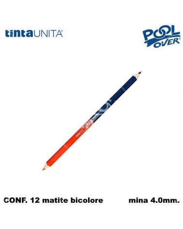 TINTA UNITA MATITA BICOLORE SOTTILE MINA 4MM.60012 [12PZ]