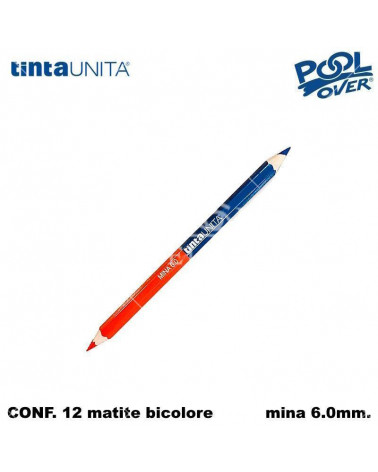 TINTA UNITA MATITA BICOLORE GRANDE MINA 6MM.60013 [12PZ]