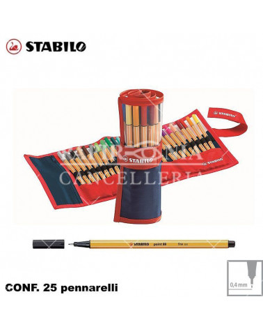 STABILO POINT 88 25COL PENNARELLO-ROTOLO 8825-021