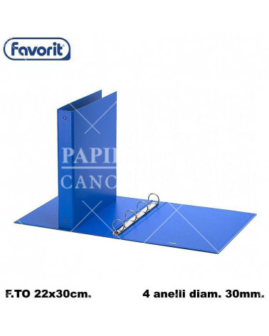 FAVORIT RACCOGLITORE 22X30 030 AZZURRO-4 ANELLI