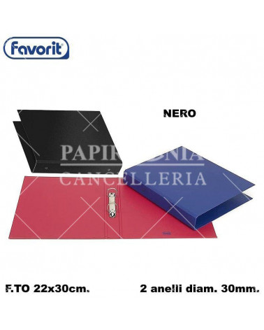 FAVORIT RACCOGLITORE 22X30 030 NERO-2 ANELLI