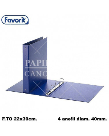 FAVORIT RACCOGLITORE 22X30 040 BLU-4 ANELLI