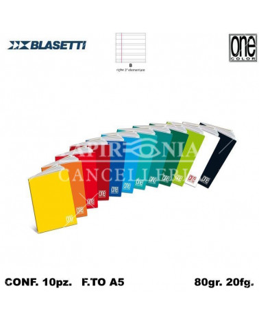 BLASETTI QUADERNO ONE COLOR 80gr.B [10PZ]