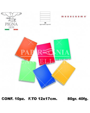 MONOCROMO MINI QUADERNO 40FG. 1R [10PZ]