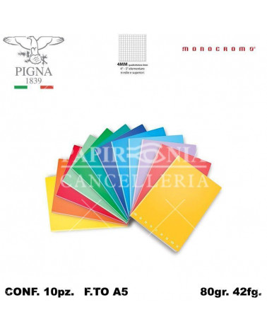MONOCROMO QUADERNO 42FG. 4MM [10PZ]