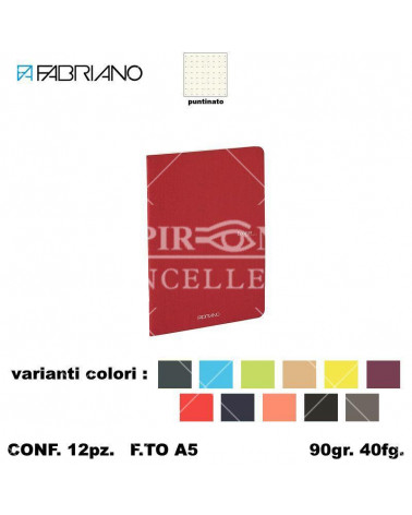 FABRIANO QUADERNO ECOQUA PUNTINATO A5 90gr.40fg. [12PZ]