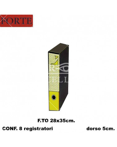 FORTE REGISTRATORE 28X35 DORSO 5 GIALLO