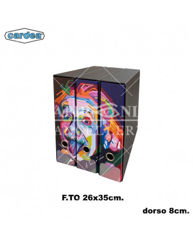 CARDEA SET 3 REGISTRATORI 26x35 DORSO 8 EINSTEIN