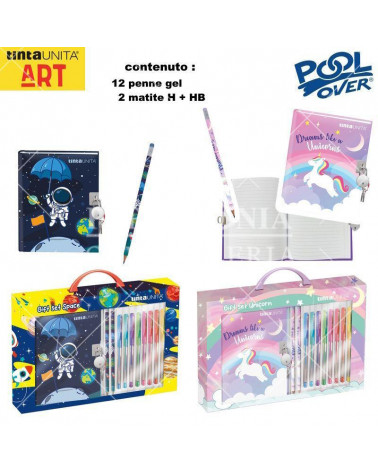 TINTA UNITA GIFT SET DIARIO SEGRETO+12 PENNE GEL+2 MATITE 60898