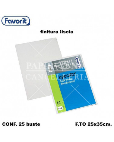 FAVORIT BUSTE TRASPARENTI 25X35 [25PZ]