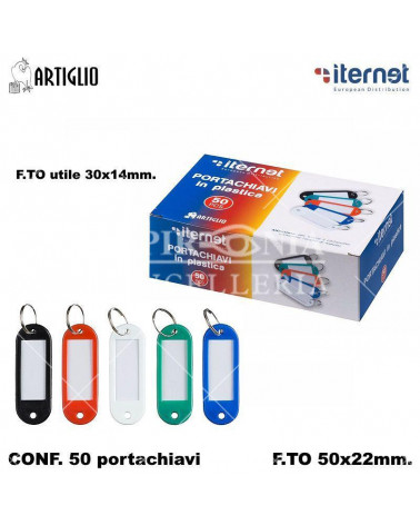 ITERNET TARGHETTE PORTACHIAVI 50PZ. 3460