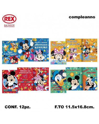 SADOCH BIGLIETTO PVC TOPOLINO [12PZ]