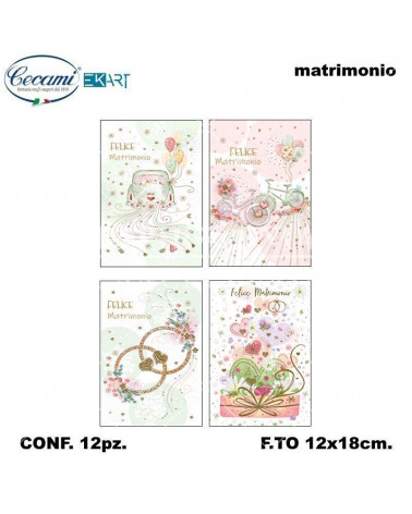 CECAMI BIGLIETTI FELICE MATRIMONIO 10167 [12PZ]