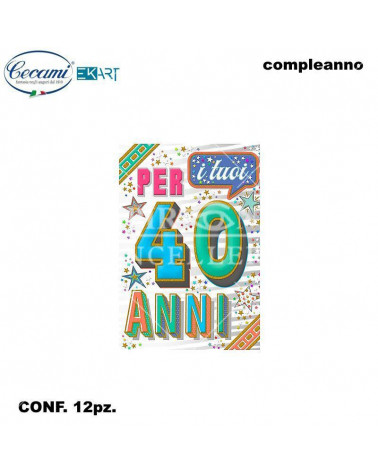 CECAMI BIGLIETTI I MIGLIORI ANNI 40 FA00179BC [12PZ]
