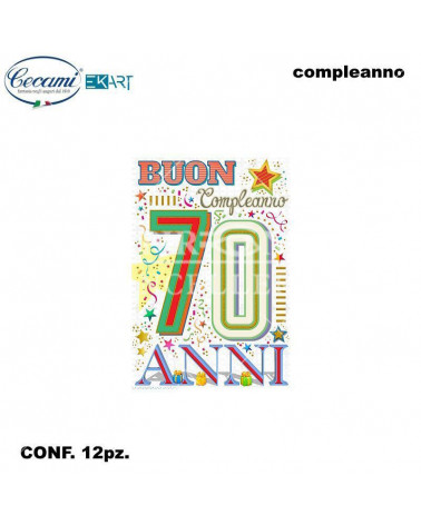 CECAMI BIGLIETTI I MIGLIORI ANNI 70 FA00179BC [12PZ]