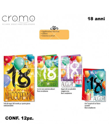 CROMO BIGLIETTI 18 ANNI NU.8222 [12PZ]