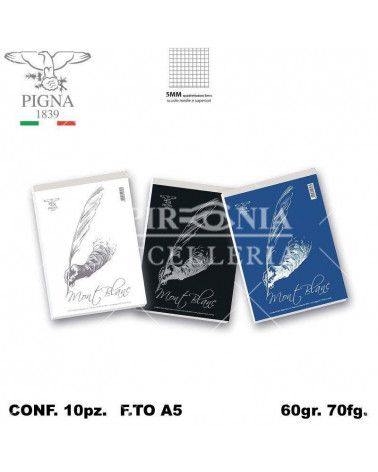 MONT BLANC NOTES A5 70FGBLOCCO-5MM-15X21 [10PZ]