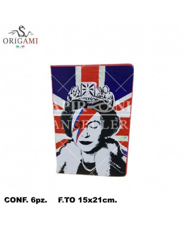 ORIGAMI TACCUINO 15X21 QUEEN 6PZ