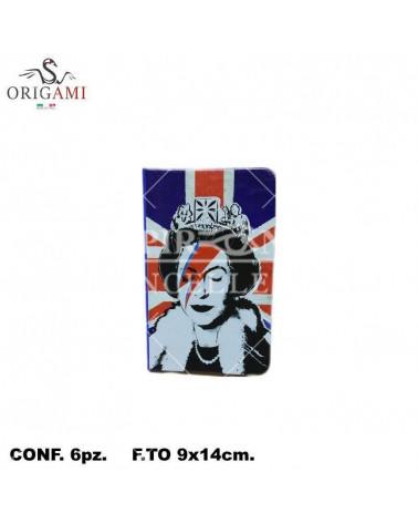 ORIGAMI TACCUINO 9X14 QUEEN 6PZ