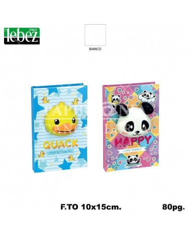 LEBEZ TACCUINO SQUISHY QUACK/PANDA 81853