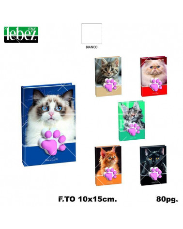 LEBEZ TACCUINO CAT SQUISHY 10x15cm.81950