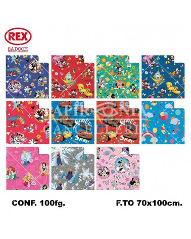 REX CARTA REGALO RASO W.D.100fg.W4400