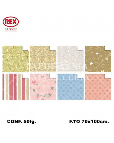 REX CARTA REGALO RASO 50fg.R4450GEM