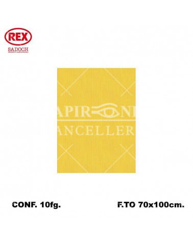 REX CARTA REGALO UNICOLORE 10FG. GIALLO 757