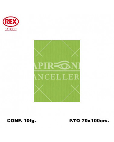 REX CARTA REGALO UNICOLORE 10FG. VERDE LIME 764