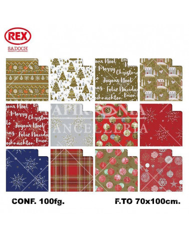 REX CARTA REGALO R 100FG.NATALE