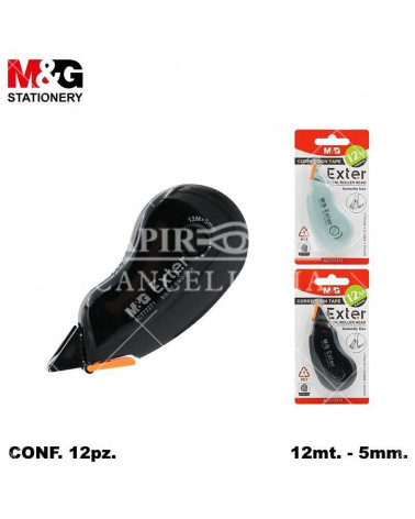 M&G CORRETTORE NASTRO 12mt.x5mm. METAL [12PZ]