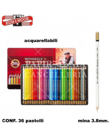 KIN PASTELLO MONDELUZ ACQUARELLO 36col.