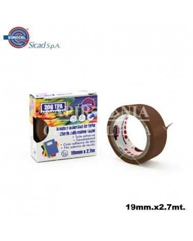 EUROCEL NASTRO ADESIVO TELATO 19X2,70 MARRONE
