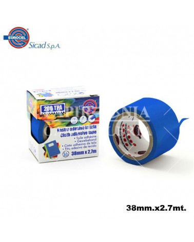 EUROCEL NASTRO ADESIVO TELATO 38X2,70 BLU