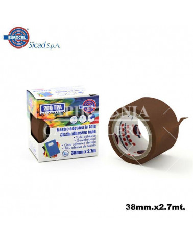 EUROCEL NASTRO ADESIVO TELATO 38X2,70 MARRONE