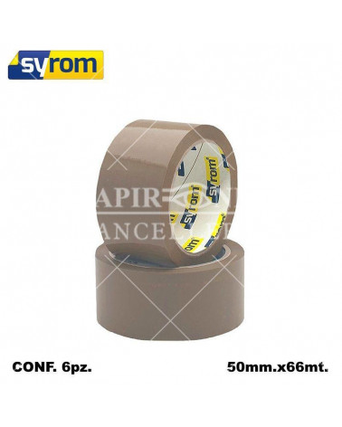 SYROM NASTRO ADESIVO 50X66 AVANA [6PZ]