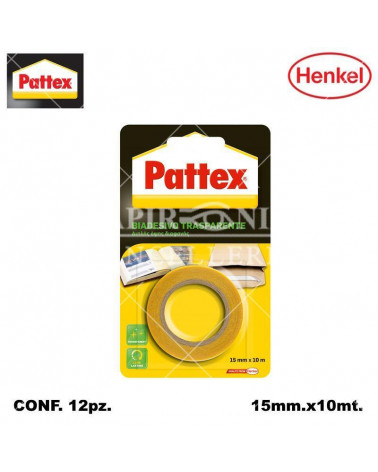 PATTEX NASTRO BIADESIVO 15X10 12PZ.