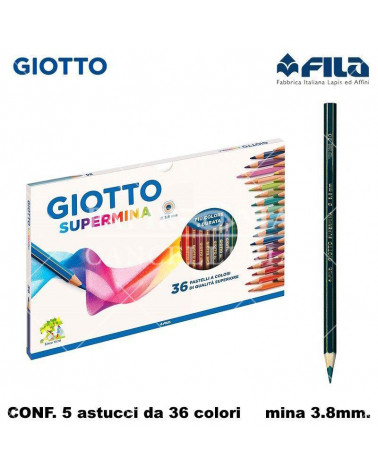 GIOTTO PASTELLO SUPERMINA 36COL. [5PZ]