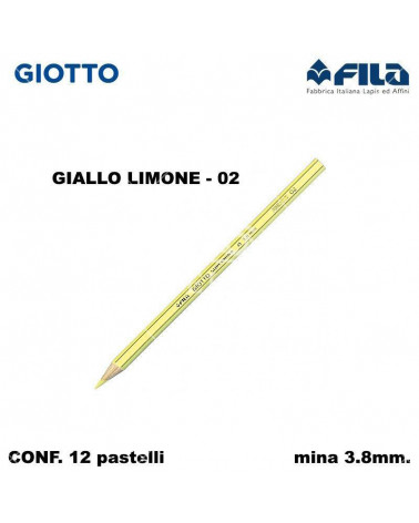 GIOTTO PASTELLO SUPERMINA N.02 GIALLO LIMONE 02 [12PZ]