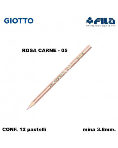 GIOTTO PASTELLO SUPERMINA N.05 ROSA CARNE 05 [12PZ]