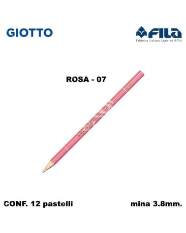 GIOTTO PASTELLO SUPERMINA N.07 ROSA 07 [12PZ]