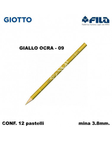 GIOTTO PASTELLO SUPERMINA N.09 GIALLO OCRA 09 [12PZ]