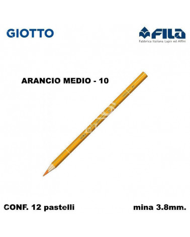 GIOTTO PASTELLO SUPERMINA N.10 ARANCIO MEDIO 10 [12PZ]