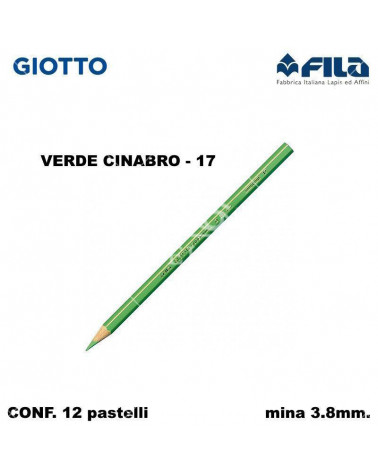 GIOTTO PASTELLO SUPERMINA N.17 VERDE CINABRO 17 [12PZ]