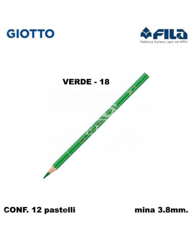 GIOTTO PASTELLO SUPERMINA N.18 VERDE 18 [12PZ]